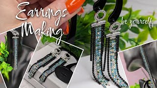 СЕРЬГИ | очень ТРУДНО/очень ЛЕГКО | EARRINGs Rhinestone Cup Chain DIY | СТРАЗОВАЯ ЦЕПОЧКА в серьгах