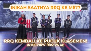 RRQ KEMBALI KE PUCUK KLASEMEN!! INTERVIEW RRQ VS AE - MPL ID SEASON 14