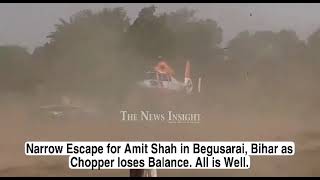 🔴 Narrow Escape for Union Home Minister Amit Shah in Bihar