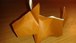 Origami: real dog cagnolino 3D