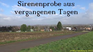 Probealarm Bornheim | Sirenen E57 & Hörmann ECI | Sirenensignal "Feueralarm"