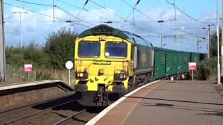 66603 Freightliner Passes Newton-on Ayr 16/09/16