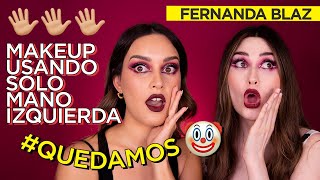 FERNANDA BLAZ Y YO NOS MAQUILLAMOS USANDO LA MANO IZQUIERDA #KESESTO?? | PAU FLORENCIA