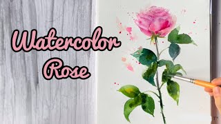 Watercolor Rose Timelapse