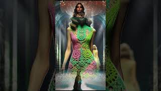 A Peek into a Fashion Show Series - Crochet Short Dresses (AI) #shorts #crochet #fashionshow