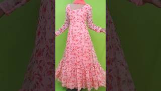 frill/layer/ frock cutting and stitching/umbrella kurthi in Tamil #frockcutting #shorts