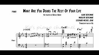 What Are You Doing The Rest Of Your Life by Beegie Adair [jazz piano transcription]