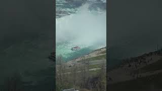 Canadian boat at Niagara Falls #boat #niagarafalls