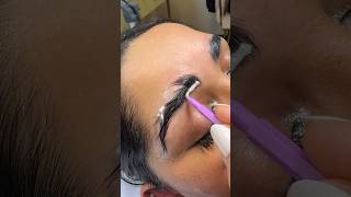 Brow lamination step 2🤌 #browlamination #browtint #browshaping #browlifting #brows #trending