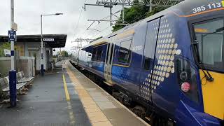 Scotrail class 385 departing croy for Glasgow queen st