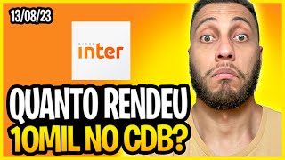 QUANTO RENDE 10MIL EM 30 DIAS? #investimentos |#cdb #porquinho