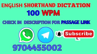 100 WPM STENO DICTATION| DECCAN CHRONICLE ARTICLE|MODI PAINED 2|PARLIAMENT, SSC STENOGRAPHER GRADE C