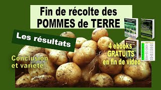 Résultat de la récolte de pomme de terre 2022