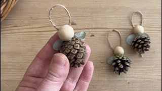 Easy Pinecone Fairies or Angels (@craftfairies)