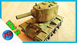 Making KV-2 replica from World of Tanks/Clay Model