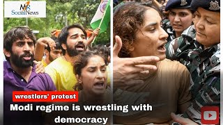 Modi's Failed Spectacle: Wrestlers' Protest Shakes Democracy | Farmers Unite with Wrestlers | #viral