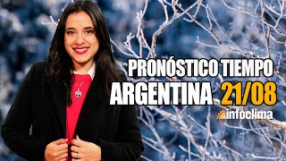 Pronóstico para el 21 de agosto de 2024. Argentina - Infoclima TV