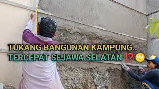 Plester dinding tembok bata garis lurus minimalis tercepat sejawa selatan.. !? #skills #tutorial