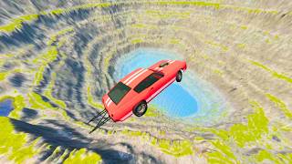 Cars vs Leap of Death Realistic Crashes BeamNG drive #216 | BeamNG