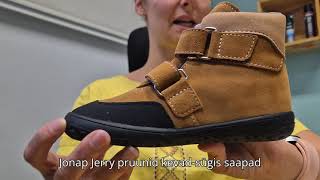 Jonap Jerry Cinnamon veekindlad barefoot saapad lastele /waterproof barefoot boots for kids