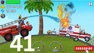 Hill Climb Racing- PART- 41 | Fire🔥Truck And Ambulance In HOLLYWOOD Highway | Gameplay | Amol GameX