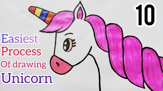 how to draw a cute unicorn