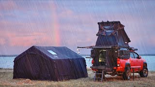 4,500km Away, Camping on Largest Lake Baikal in the Rain