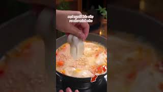 Canh sủi cảo cà chua ngon phải nấu ngay - Yêu bếp nhà