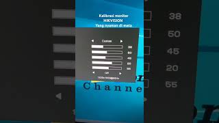 Pengaturan Cahaya Monitor HIKVISION #nyaman #dimatamu