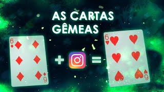 ENSINANDO UMA MÁGICA ESPETÁCULAR COM BARALHO USANDO O INSTAGRAM | CARTAS GÊMEAS - TUTORIAL