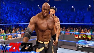 WWE 2k22 - Bobby Lashley VS. Jimmy Uso (Full Match) on Smackdown Live in Hindi