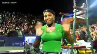 WTA 2011 Stanford QF Serena Williams vs Sharapova Part 9