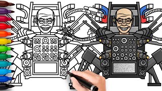 How to Draw Chief Scientist Mech 3.0 from Skibidi Toilet Multiverse 29 (Part 1)