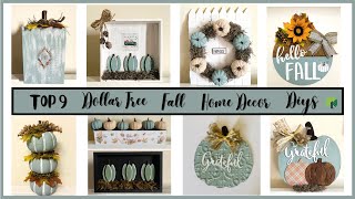 🍂TOP 9 DIY DOLLAR TREE FALL HOME DECOR COMPILATION / SAGE COLOR THEME. MUST TRY !