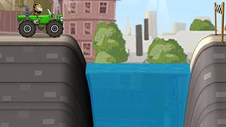 Cars VS Big Water Pit - Hill Climb Racing 2 gameplay