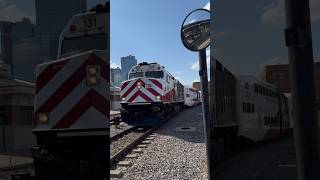 TRE131 Pulls into the Station! Commuter Trains in Fort Worth, Tx. Ft. Worth Central Station