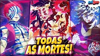 VEJA COMO CADA LUA SUPERIOR MORREU EM KIMETSU NO YAIBA | DEMON SLAYER