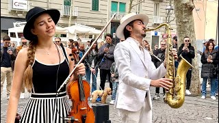 Stand By Me - Ben E. King | Karolina Protsenko & Daniele Vitale | Violin & Sax Cover