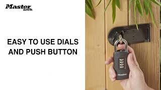 656EURDBLK Combination Padlock Override Key English