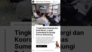 Tingkatkan Sinergi dan Koordinasi, Lapas Sumedang Kunjungi Polres Sumedang #kemenkumhamjabar