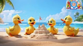 Five Little Ducks | Five little Ducks At Beach | Kids Songs | Super Simple Songs | Kid's Story Time