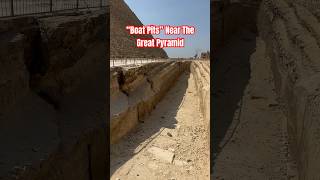 “Boat Pits” near The Great Pyramid #pyramid #history #travel #ancient #egypt #pyramids #explore