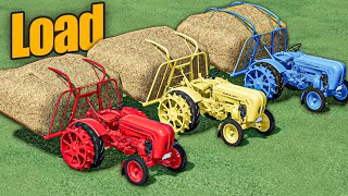 Tractor Of Colors - STRAW LOAD with Porsche Mini Tractors - Farming Simulator 22