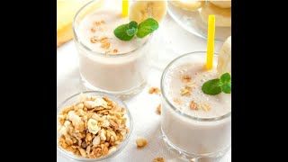 Saudável vitamina de banana prata com aveia #Shorts