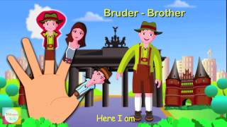 German Finger Family Nursery Rhyme | Deutsch Finger Familie Kinderlieder