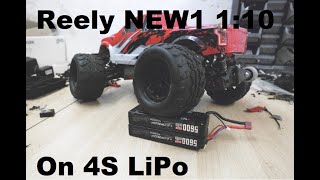 Reely NEW1 (Fs-racing victory x) na 4S Brushless !? Napompowany 1:10 Monster Truck !