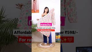 I got beautiful kurti set from meesho under ₹589/-✨#ytshorts #shorts #haul