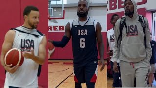 TEAM USA TRAINING CAMP DAYS 1 & 2! FULL MEDIA! STEPH, LEBRON, & KD! FULL MEDIA AVAIALIBILITY!