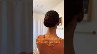 Easy braided ballet bun in 6 steps!!! #ballerina #ballet #balletlife #grwm #hairstyle #hair #shorts