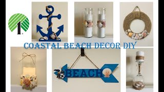 Coastal Beach + Nautical  DOLLAR TREE DIY Part 1 | Home Decor Ideas 2021